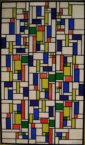 Color designs for Stained-Glass Composition V.
